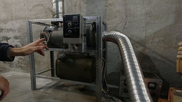 Отопитель ОВ 65 - в гараже.