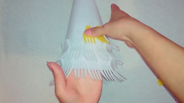 ЕЛКА ИЗ ПЛАСТИКОВЫХ ВИЛОК / christmas tree from plastic forks