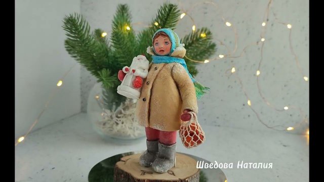 Авторские коллекционные игрушки на елку из ваты. Родом из СССР.