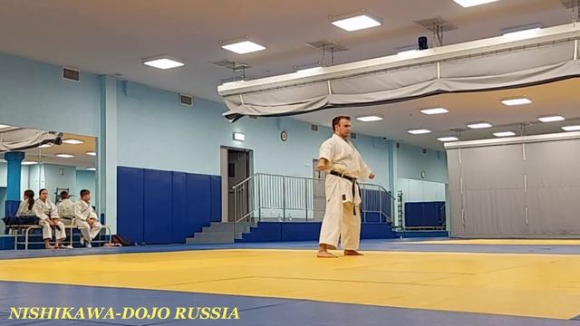 Сётокан каратэ ката Ганкаку (мужчины) тренировка