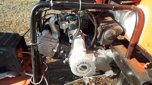 Муравей с двигателем от мопеда Альфа,,Alpha" 110куб.