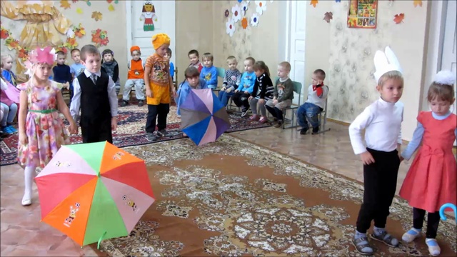 Танец Дождик капает по лужам