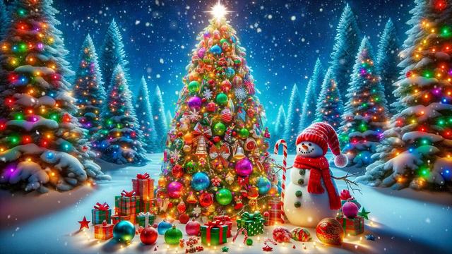 Peaceful Instrumental Christmas 2024 - Relaxing Christmas music "Snowy Christmas Night"