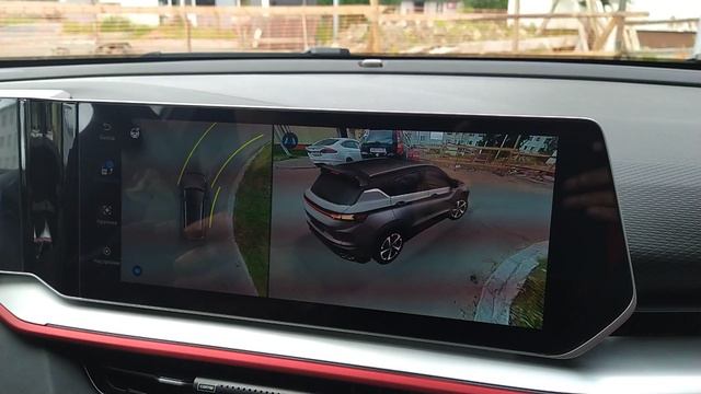 Разделение экрана Geely Coolray 2024 в QDLink без прошивки ГУ.