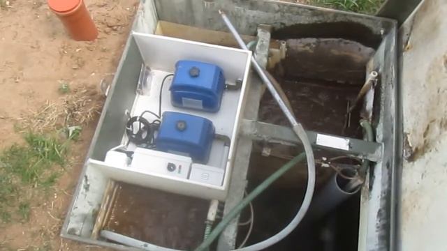 Ремонт септика "Топас", замена трубок, установка более мощного компрессора.