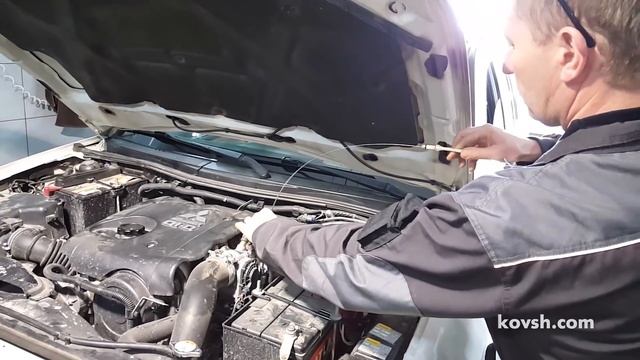 Тонкости измерения уровня масла Mitsubishi Pajero Sport 2.5d 4D56 Di-D