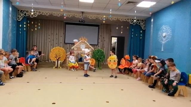Открытое занятие по развитию речи. (Постановка  сказки "Колобок")