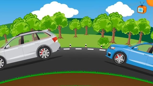Учим цвета и раскрашиваем Машинки. Мультик