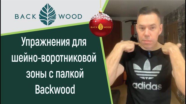 Упражнения для шейно-воротниковой зоны c гимнастической палкой Бэквуд