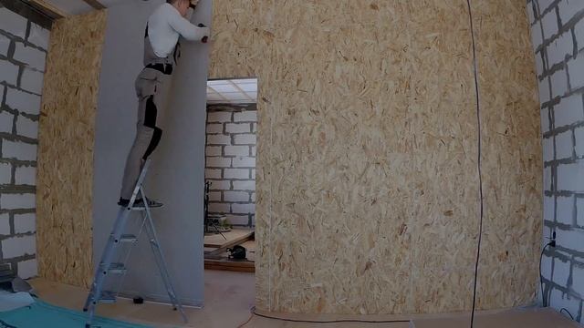 Перегородка из гипсокартона и осп. Как сделать самому.