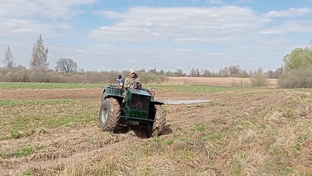 Самодельный лёгкий вездеход на ободрышах от газ 66 ( часть 6)