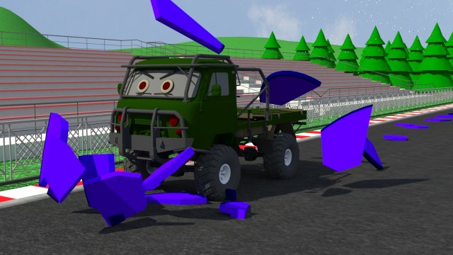 Фигурные гонки. Грузовичок Почтовичок Серия 16. Развивающий мультфильм для самых маленьких.