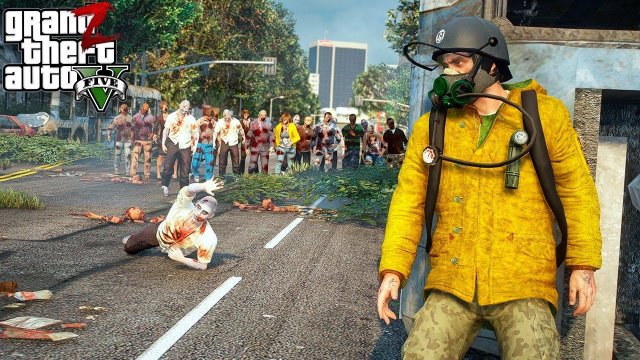 GTA 5 Z - МЕРТВЫЙ ОСТРОВ ЗОМБИ! ОГРОМНАЯ ТОЛПА ЗОМБИ АПОКАЛИПСИС ОБЗОР МОДА GTA! ГТА 5 МОДЫ MODS