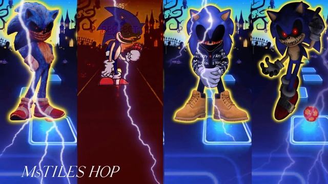 Battle Monster Sonic Exe Vs Sonic Exe Vs Sonic Exe Vs Sonic Exe | Tiles Hop EDM Rust