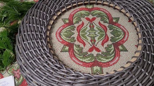 Плетем из ротанга. Рождественский венок. Первые "промахи" расчета.