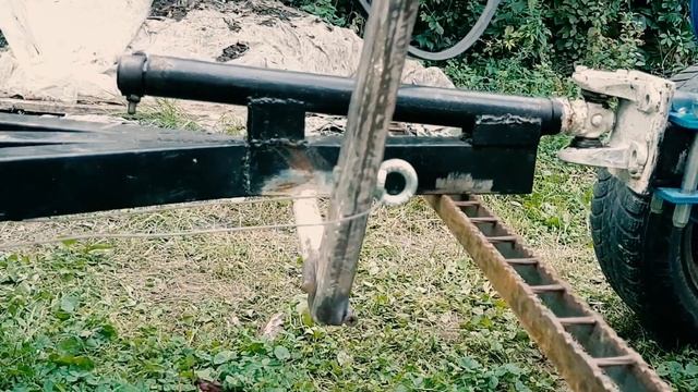 Тормоза на телеге мотоблока. Прицеп для мотоблока с тормозами.