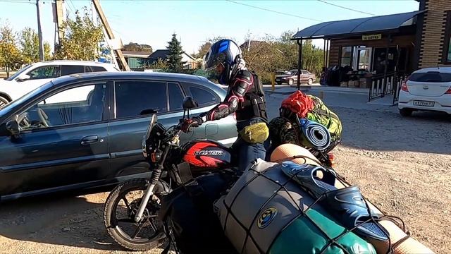 Мотопутешествие с женой, на двух мотоциклах, Таманский полуостров. Ночуем в палатке. 2023 год