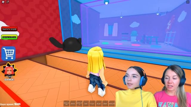 КОМАНДНЫЙ ПОБЕГ ОТ ЗЛОЙ НЯНИ вместе С МАМОЙ в ROBLOX!