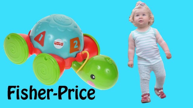 ✿ FISHER PRICE Фишер Прайс Черепашка-каталка играем во дворе
