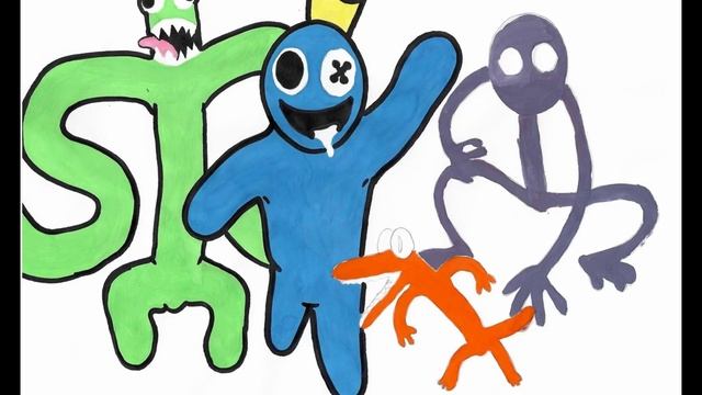 Радужные друзья. Рисуем радужных друзей.