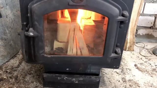 Растопка печи, тестируем Брикеты Ruf