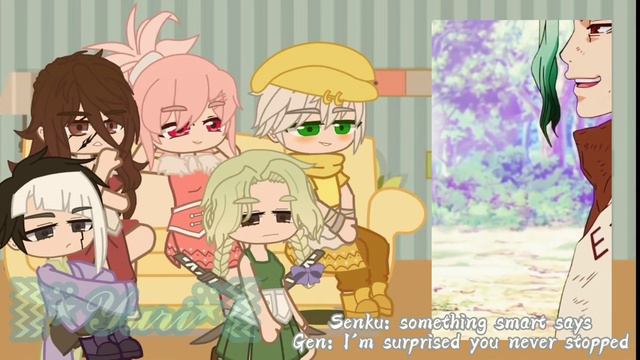 Dr.Stone react to tik tok/Доктор Стоун реакция на тик ток