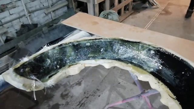 Изготовление детали из стеклопластика, ускоренная методика