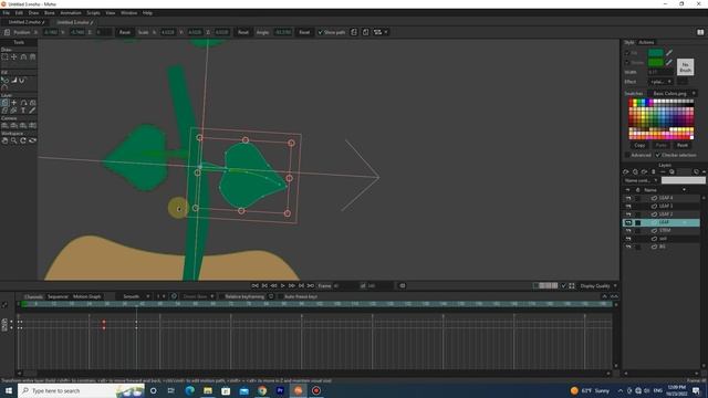 Moho pro Animation - how to grow a plant