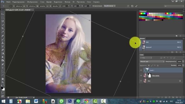 Эффект двойной экспозиции в Фотошоп