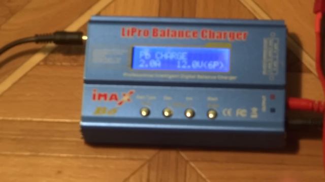 Зарядка кальциевого автомобильного аккумулятора с помощью IMAX B6