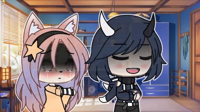 Я резала своё тело Клип [Gacha Life]