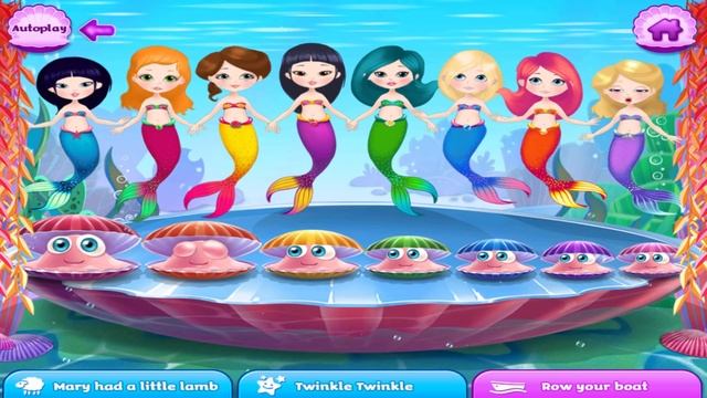 Play Fun Mermaid Princess Kids Games Clean Up, Doctor and Songs Learn and Have Fun Game For Childre