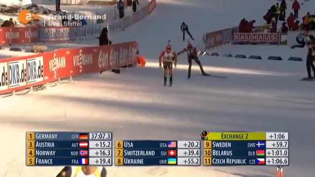 Биатлон Мужчины Эстафетная гонка 4х7,5 км 13 декабря 2013 г. Аннеси Франция