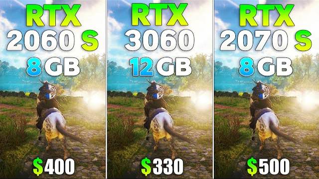 RTX 2060 Super vs RTX 3060 vs RTX 2070 Super - Test in 8 Games