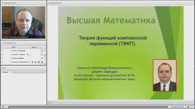 Основы ТФКП. Теория функций комплексного переменной