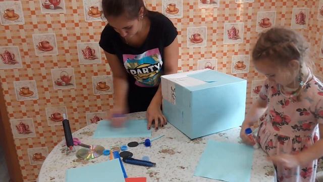 Детская плита из коробки