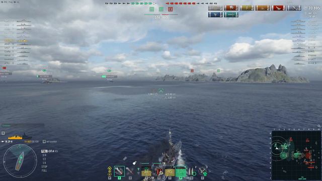 Обзор эсминца Германии ZF-6. World of Warships - Wows