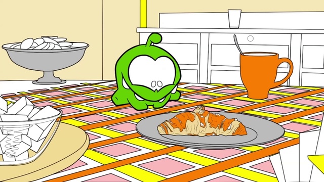 Мультик - Раскраска - Учим цвета - Ам Ням - Любимая еда