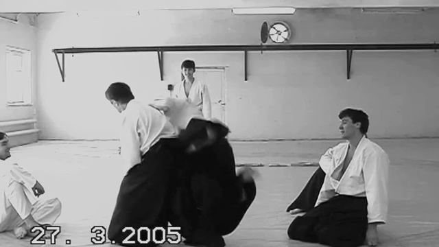 Aikido IWAMA RYU Botov Sergey shihan - Multiple attack archive footage