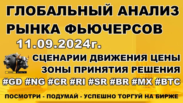 ГЛОБАЛЬНЫЙ ОБЗОР ФЬЮЧЕРСОВ ММВБ. ТРЕЙДИНГ. ИНВЕСТИЦИИ. КАПИТАЛ. 11.09.24г.