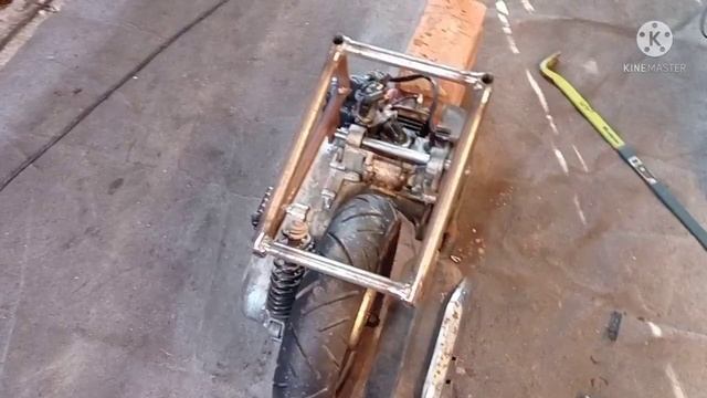 Мопед своими руками из скутера. ч. 1