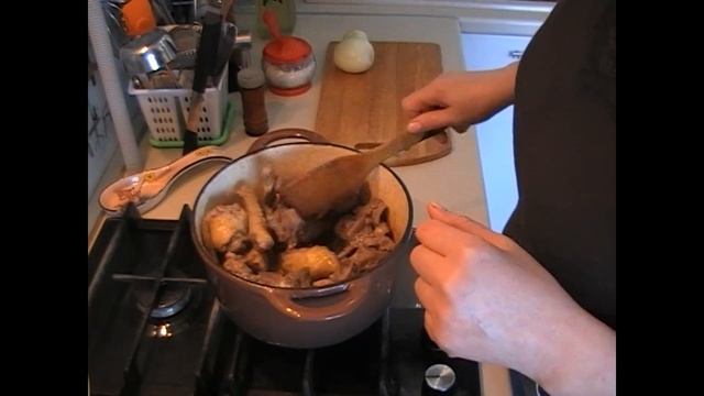 Тушеная утка с картошкой