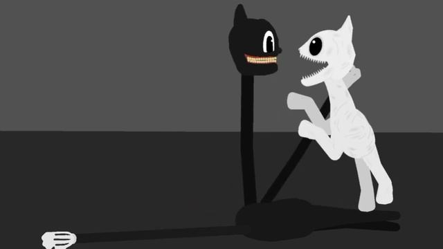 cartoon cat vs white cartoon cat (stick nodes)