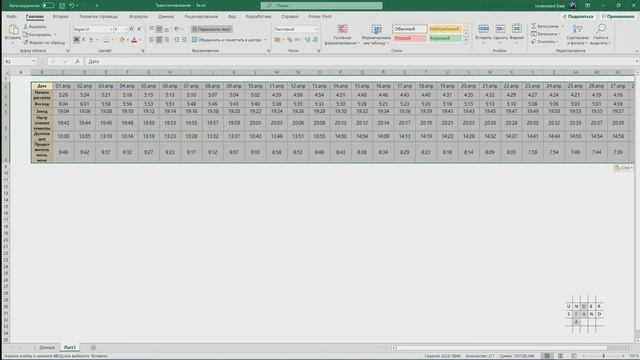 Как перевернуть таблицу в  Excel | Транспонирование в Excel