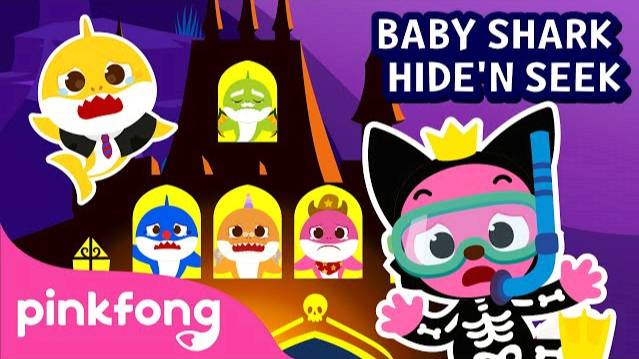 Halloween Hide'n Seek with Baby Shark Family | Halloween Songs | Pinkfong Songs for Children