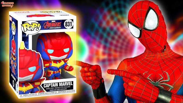 ЧЕЛОВЕК-ПАУК И КАПИТАН МАРВЕЛ - РАСПАКОВКА MARVEL FUNKO POP И БИТВА СУПЕРГЕРОЕВ!