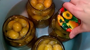 Компот из жёлтых слив. Заготовка на зиму
