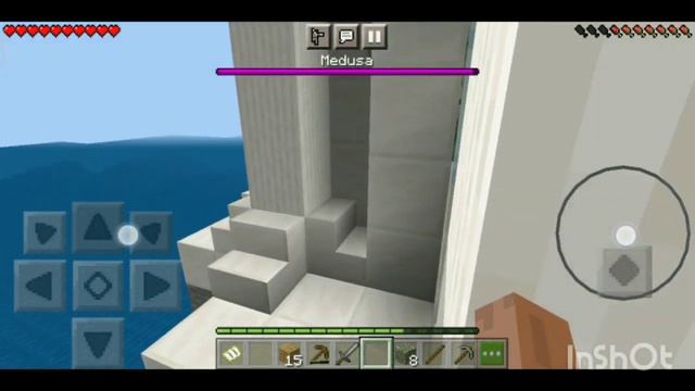 победил медузу горгону в майнкрафте 😱