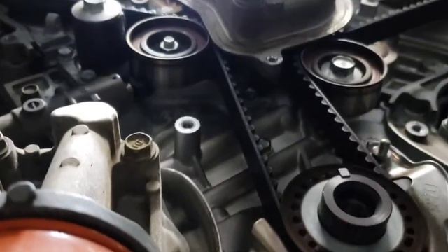 2011 Honda Odyssey. Replace timing belt, water pump/Замена ремня ГРМ.