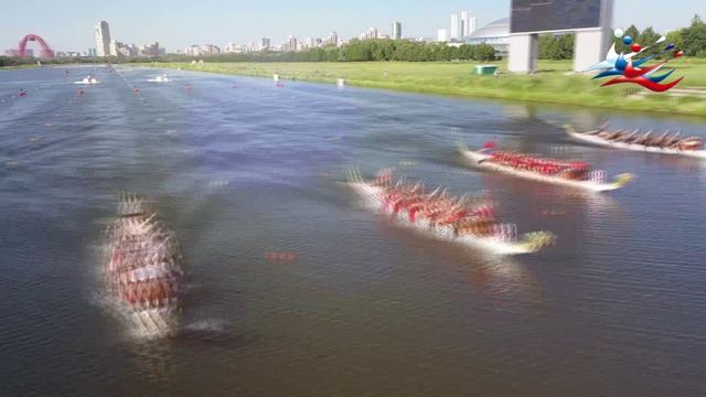 Видео гребли на лодках Дракон. Чемпионат России